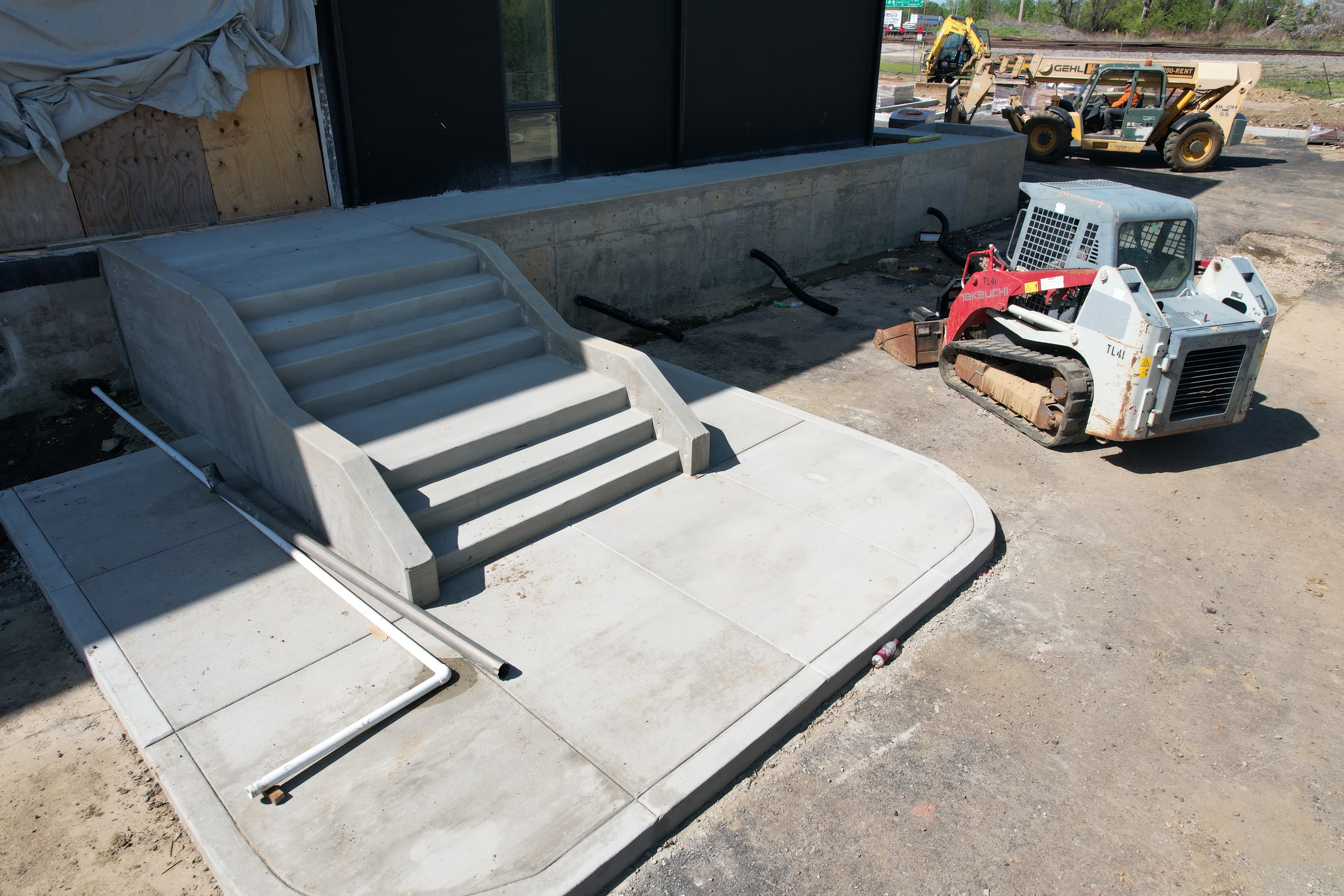 Concrete slab foundation